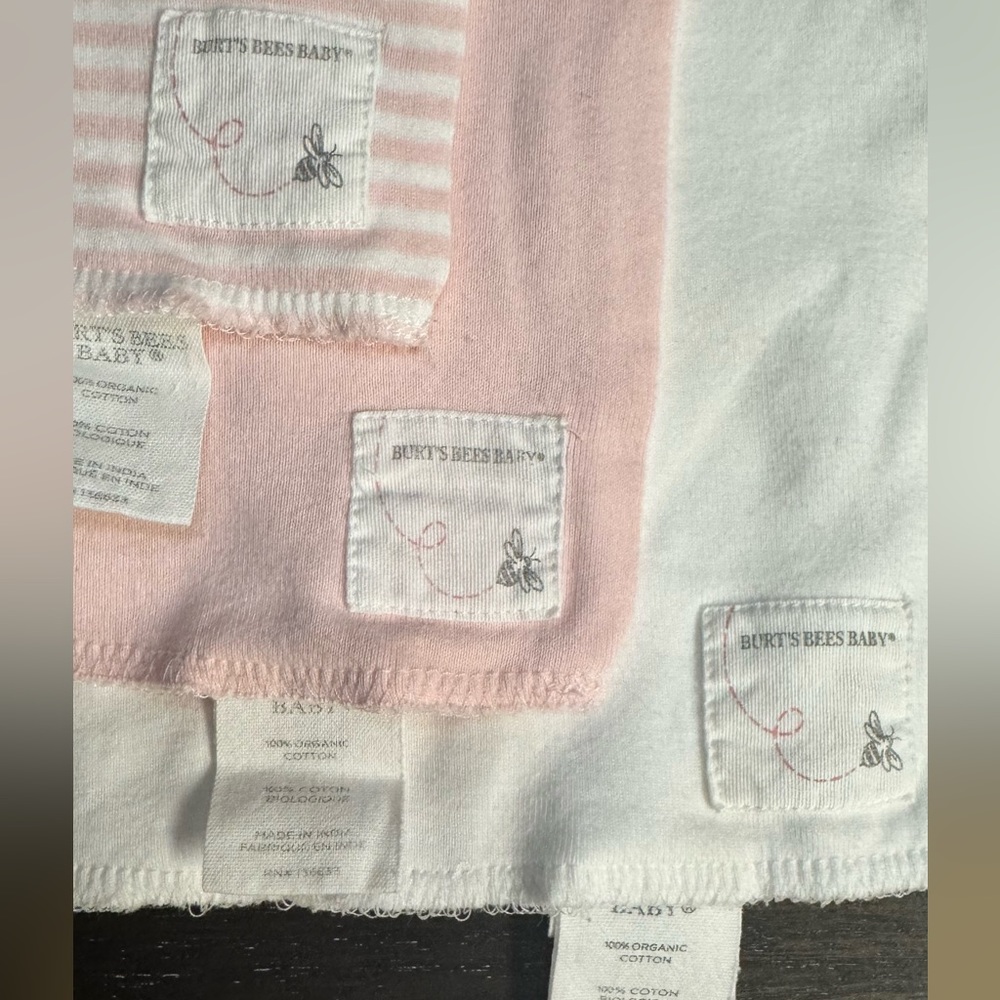 BURT’s Bees Baby Burp Cloths - Picture 2 of 12